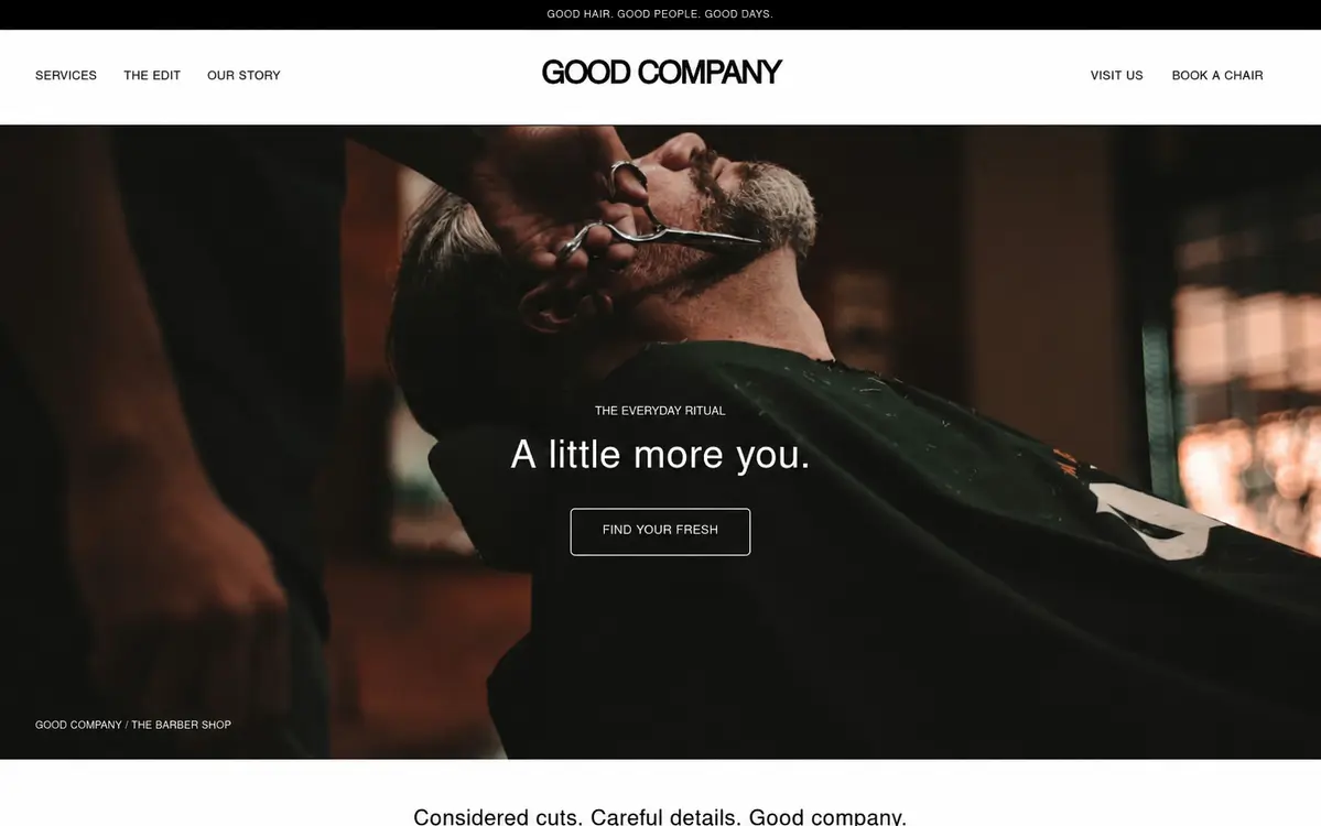 Good Company website preview